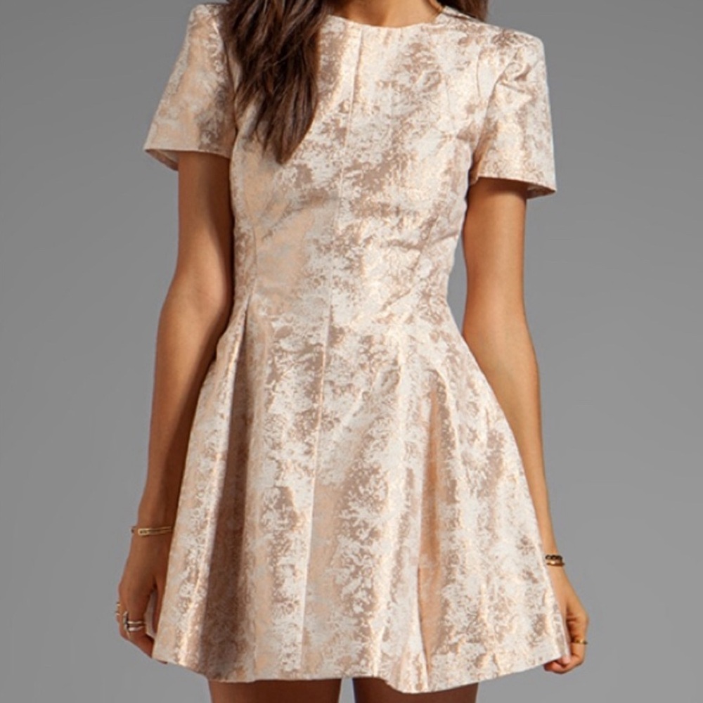 CAMEO Star of Wonder Dress Rose Gold Size M